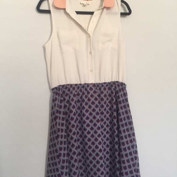 NWT Maison Jules Avignon Collared Dress - Picture 1 of 5